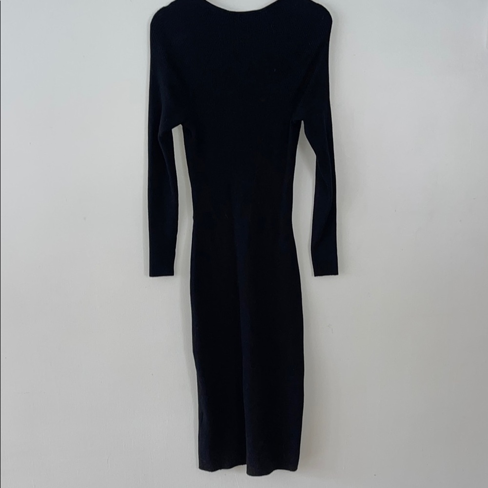 Abercrombie & Fitch Black Ribbed Bodycon Dress - Picture 5 of 5